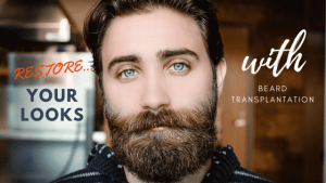 Beard transplantation banner